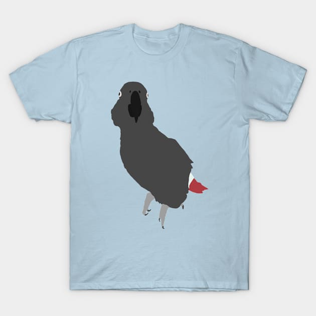 African Grey Minimalistic T-Shirt by More Than Grey